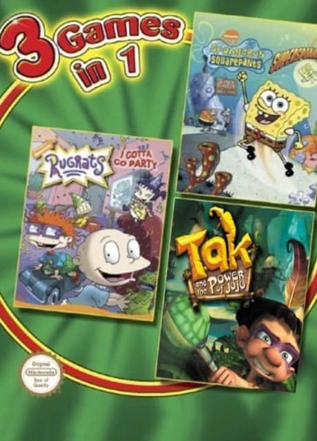 3 Games in 1: Tak and the Power of Juju / SpongeBob SquarePants: SuperSponge / Rugrats: I Gotta Go Party