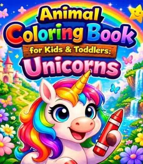 Animal Coloring Book for Kids & Toddlers: Unicorns