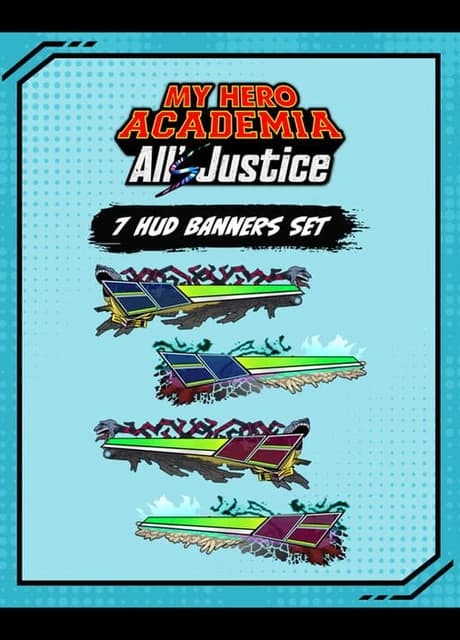 My Hero Academia All's Justice: 7 HUD Banners Set